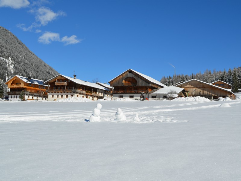 Vakantie Boerderij Mudlerhof in de sneeuw