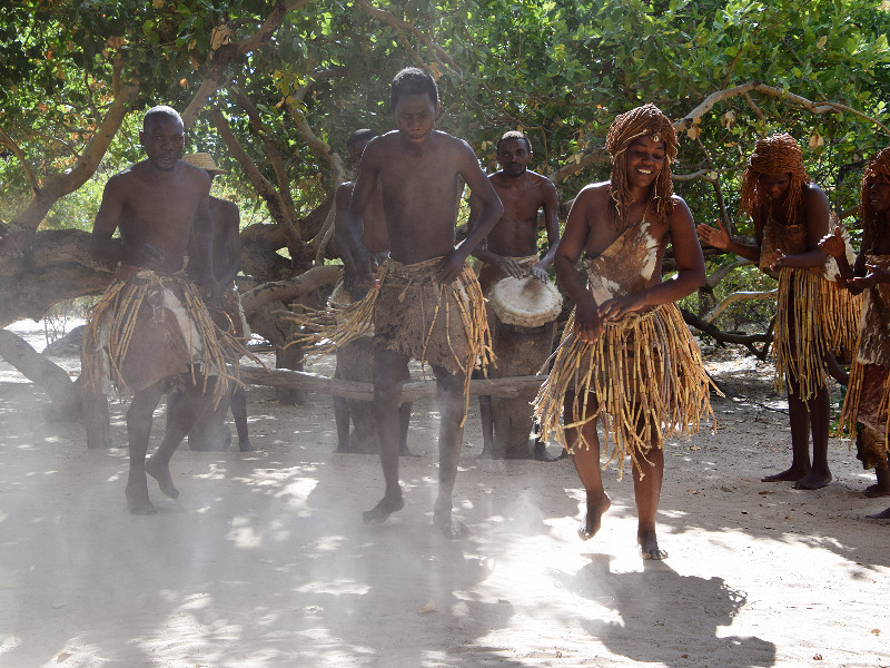 Dansen bij de bosjesmannen