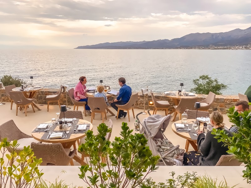 Het Italiaanse à-la-carte restaurant Azzurro van Nana Golden Beach op Kreta