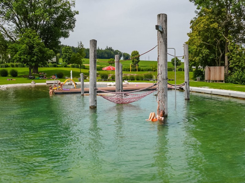 Spelen in het naturerlebnisbad in Gallspach, Vitalwelt 