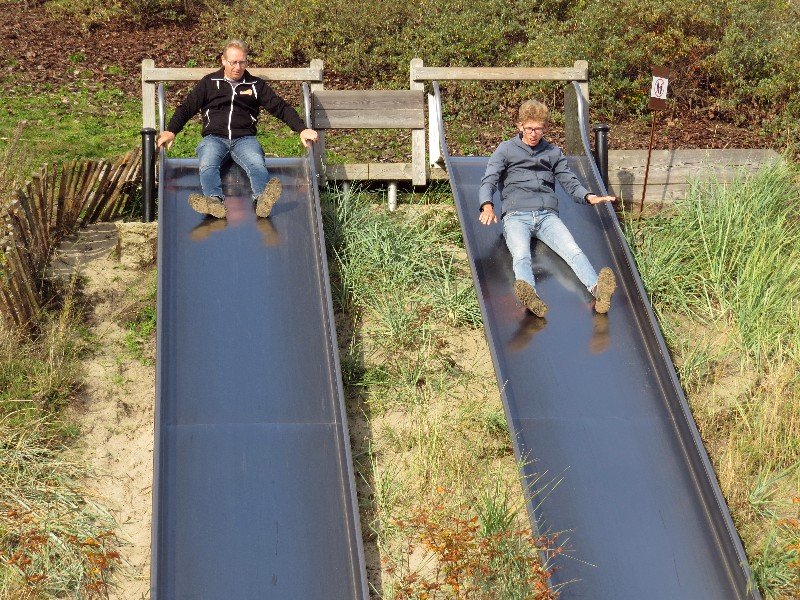 Snelle glijbanen waar je je snelheid kan meten