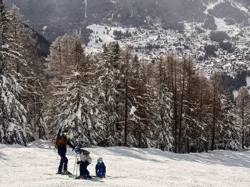 Mooie vergezichten tijdens de dalafdaling naar Nendaz