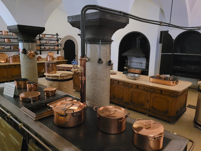 De keuken van Schloss Neuschwanstein