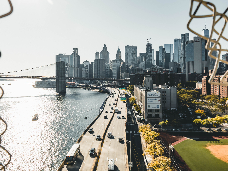 uitzicht over new York