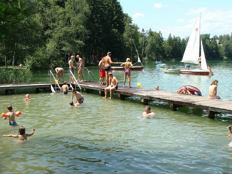 Lekker zwemmen bij de kindvriendelijke camping Maltschacher See in Karinthië