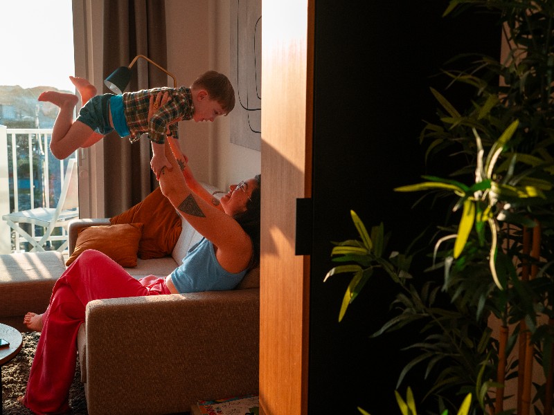 Het gezin van Mathias in Tresors D'Opale aan de Franse Opaalkust