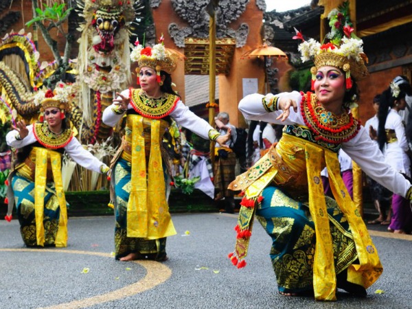 Dansers in Ubud