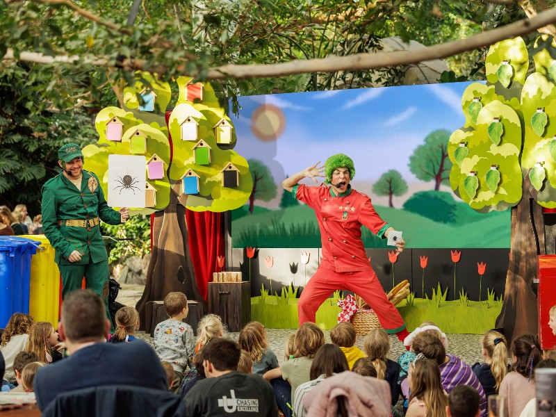 Theatershow van Orry en zijn vriendjes.