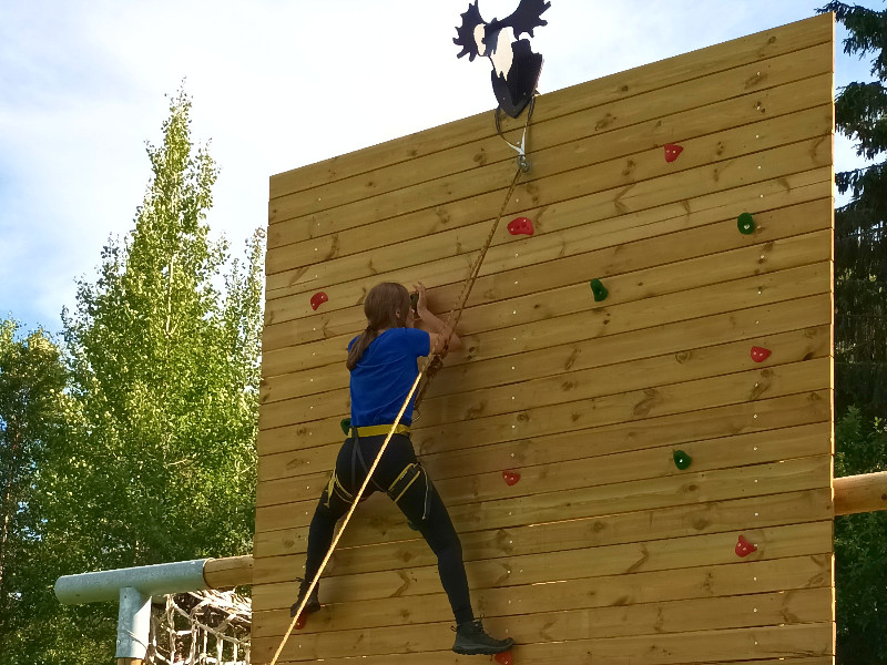 Klimmen op de klimwand