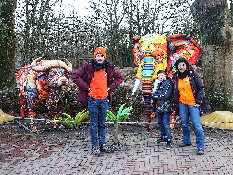 Cindy en haar jongens in Ouwehands DIerenpark!