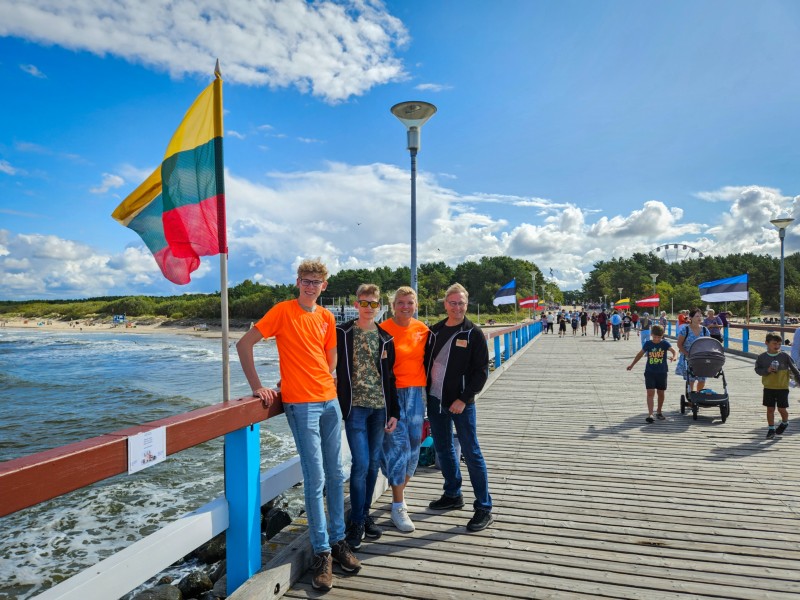Op de pier van Palanga