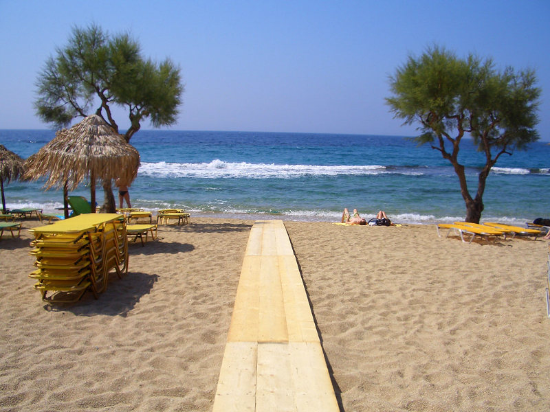 Paradise Beach op Mykonos