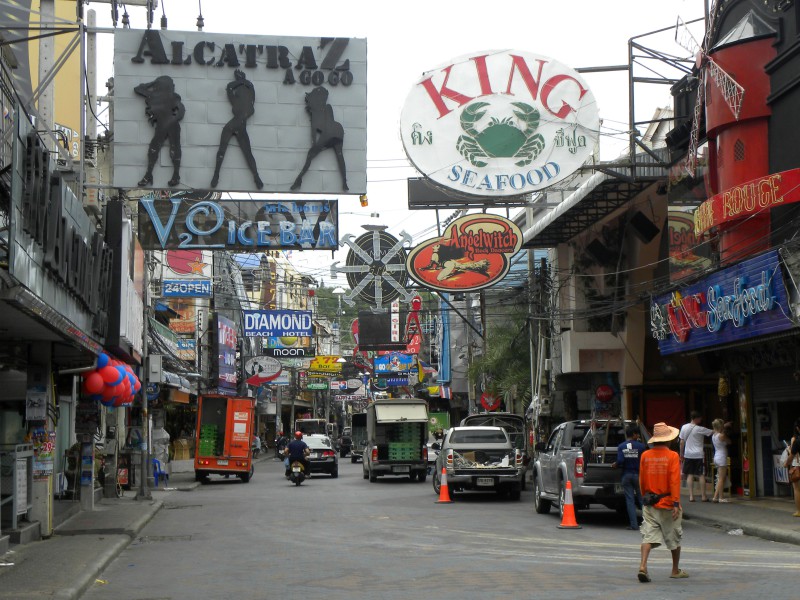 De befaamde Walking Street in Pattaya