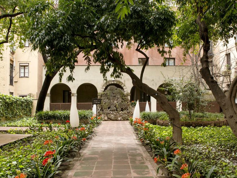 De mooie tuin van Petit Palace Boqueria Garden