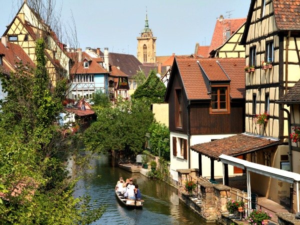 Petite Venise in het stadje Colmar