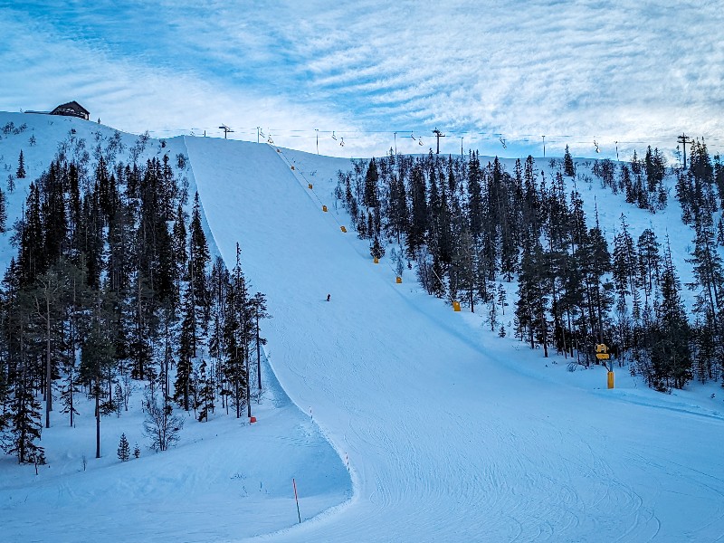 Worldcupbacken, samen met Väggen de steilste piste van Sälen