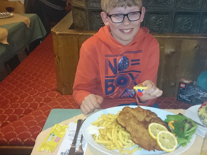 Heerlijk uit eten, wel erg veel!