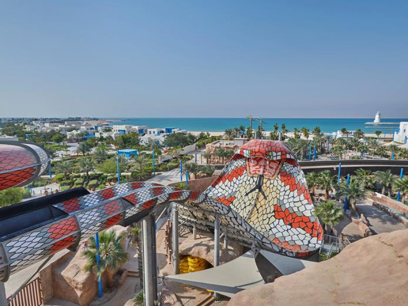 Gaaf waterpark bij het Hilton Salwa Beach Resort