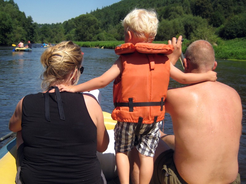 Heerlijk dobberen op de rivier. Ook leuk voor kleine kinderen