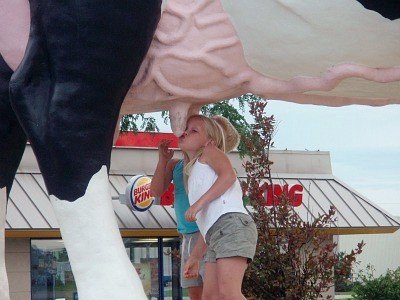 Drink maar van de koe