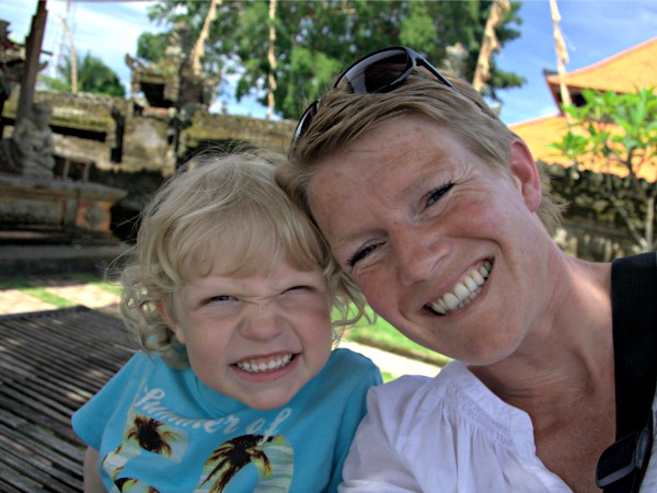 Reisspecialist Birgit met haar dochter op Bali