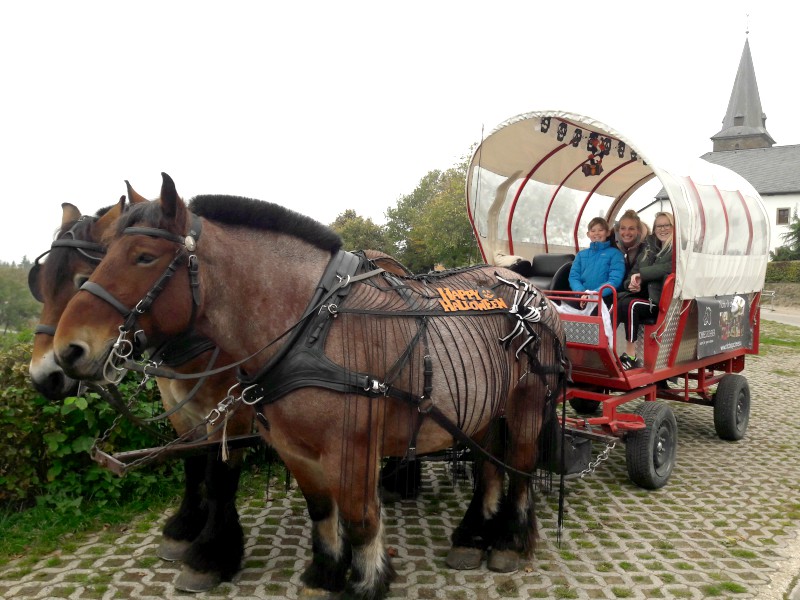 In een huifkar in Luxemburg