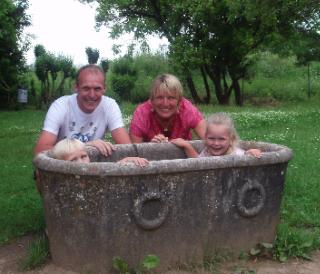 In een Romeinse badkuip