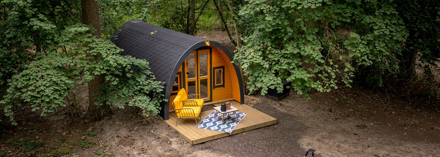 Glamping accommodatie bij Buitengoed Ruysbos in Gelderland