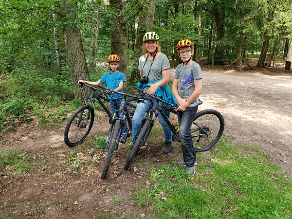 Vorig jaar huurden we mountainbikes bij de Wilgenweard