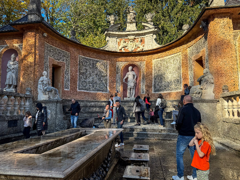 De Wasserspielen bij Schloss Hellbrunn