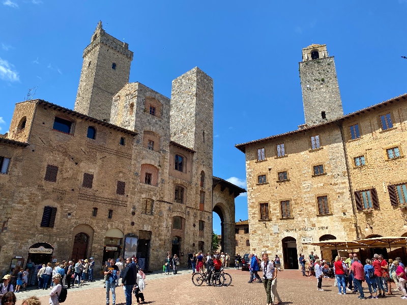 Uitzicht vanuit één van de torens in San Gimignano