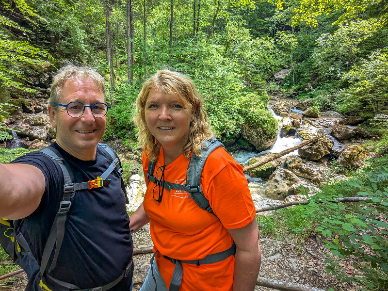 Je kan prachtig wandelen in de Allgäu, dit is de Reichenbachklamm, een pittige afdaling van de Breitenberg in Pfronten
