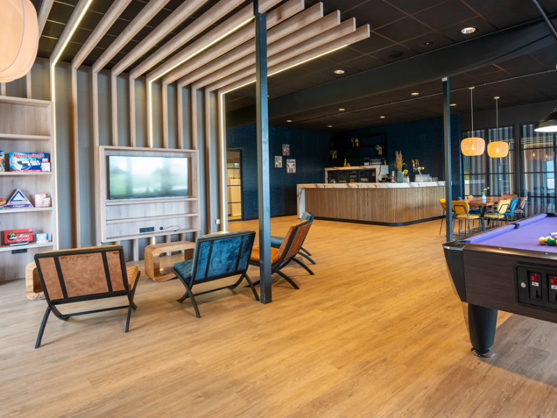 De lounge van Domein De Schatberg