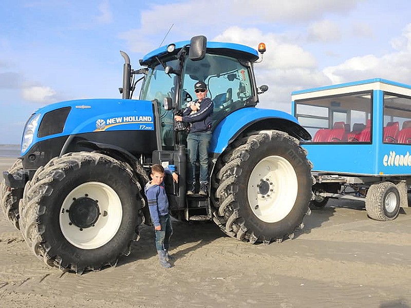 Een spectaculaire tocht over het strand met de Balg Express