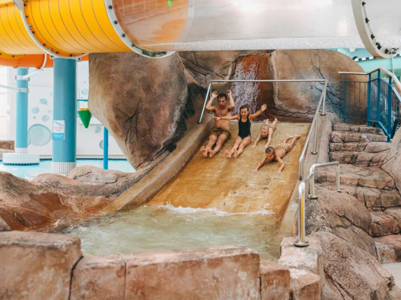 Het zwembad van Skallerup Seaside Resort