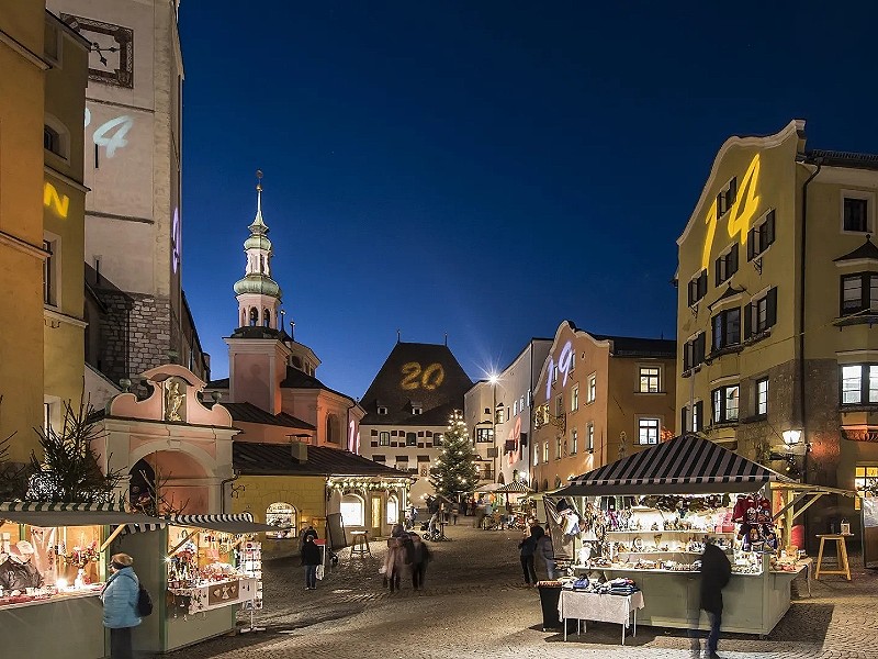 Hall in Tirol tijdens de advent
