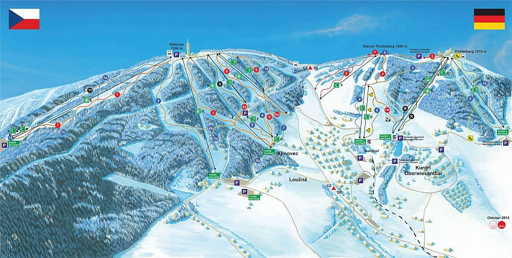 Skipistes SkiAreal Klinovec – Fichtelberg