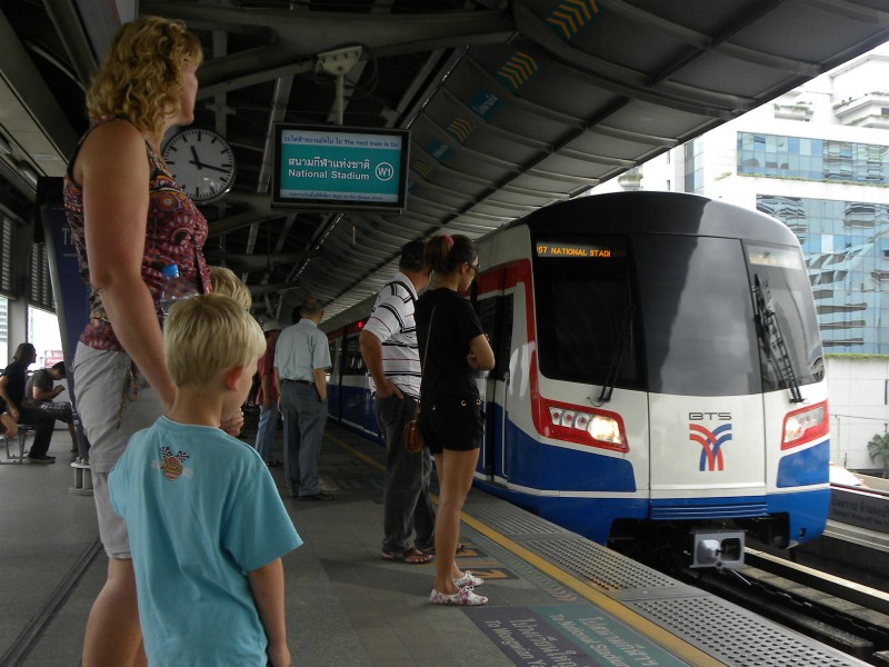 Tof: de skytrain in Bangkok