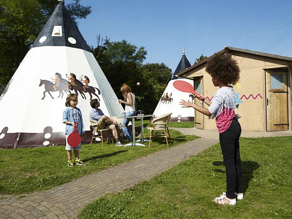 De Wigwam Deluxe tenten op Vakantiepark Slagharen