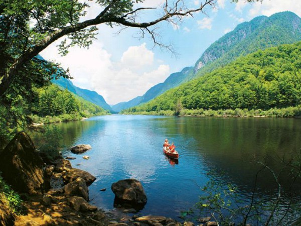 Kanoën in Canada in Jacques-Cartier