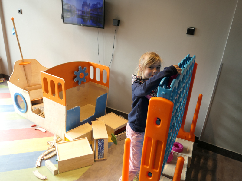 Voor de kinderen is er een speelhoek