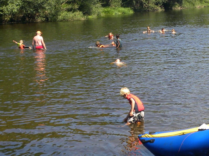 Lekker spelen in de rivier