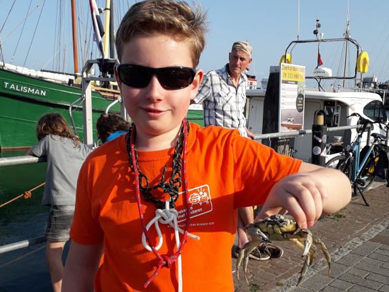 Goede vangst in de haven van Terschelling!