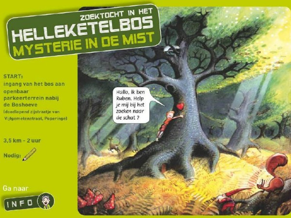 Boekje van één van de speurtochten in de Westhoek