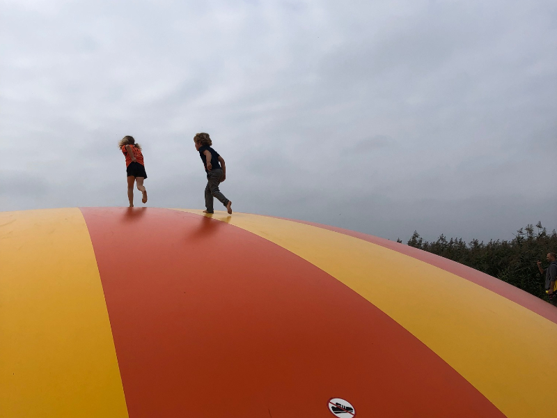 Wat een gigantisch springkussen!