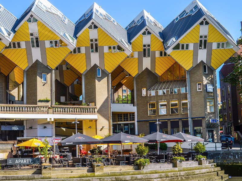 De kubuswoningen in Rotterdam