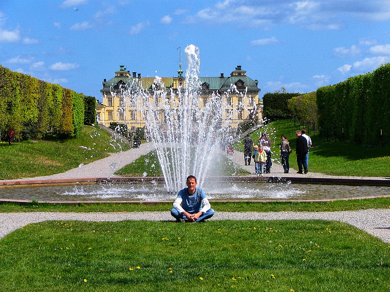 In de tuinen van Drottningholm Paleis