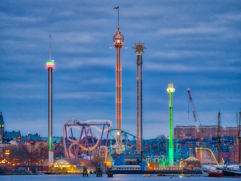 Pretpark Gröna Luna Tivoli in Stockholm
