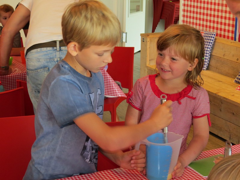 IJs maken door de kinderen