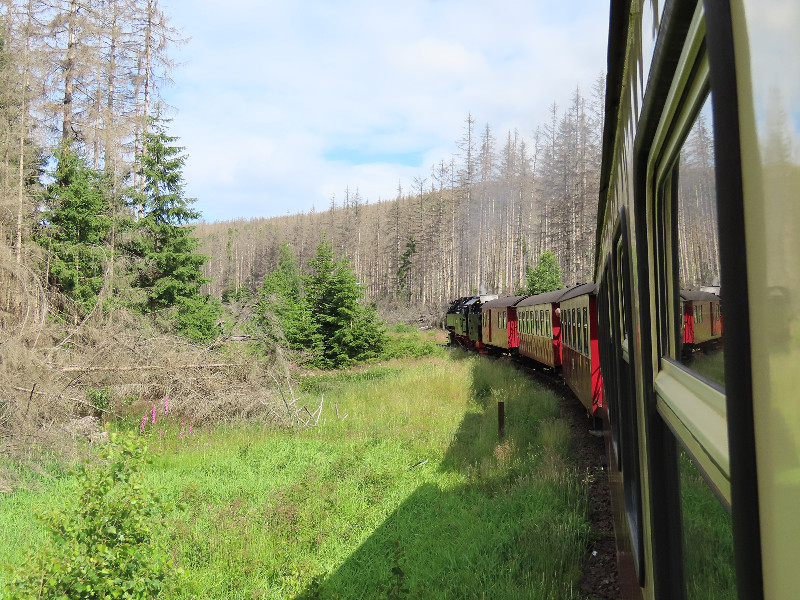 Met de stoomtrein naar de top van de berg Brocken in de Harz